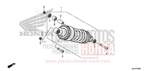 COUSSIN ARRIERE CBR650FAJ de 2018